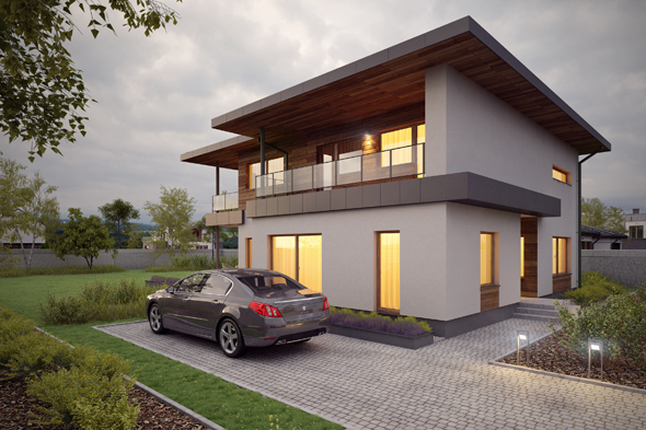 Projekt Dom Złoty - Render 2
