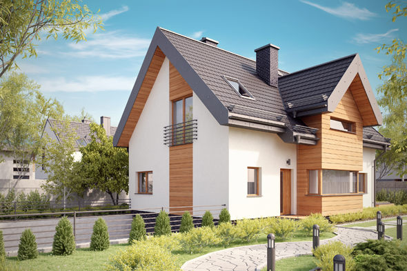 Projekt Dom Miodowy G1 P - Render 2