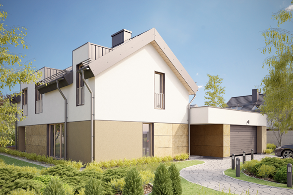 Projekt Dom Granatowy G2 - Render 2